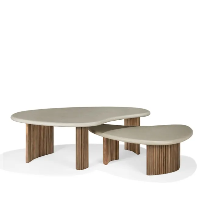 Boomerang outdoor coffee table