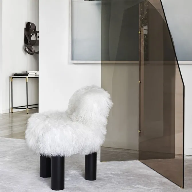 Botolo High Armchair Fur