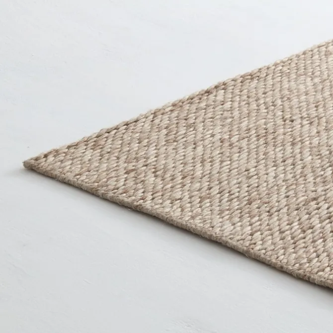 Braids Wool Teppe - Beige Melange