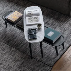 Brick 247 Coffee Table Grey Lacquered