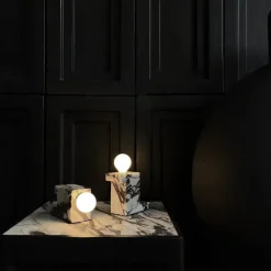 Brick Lamp Calacatta