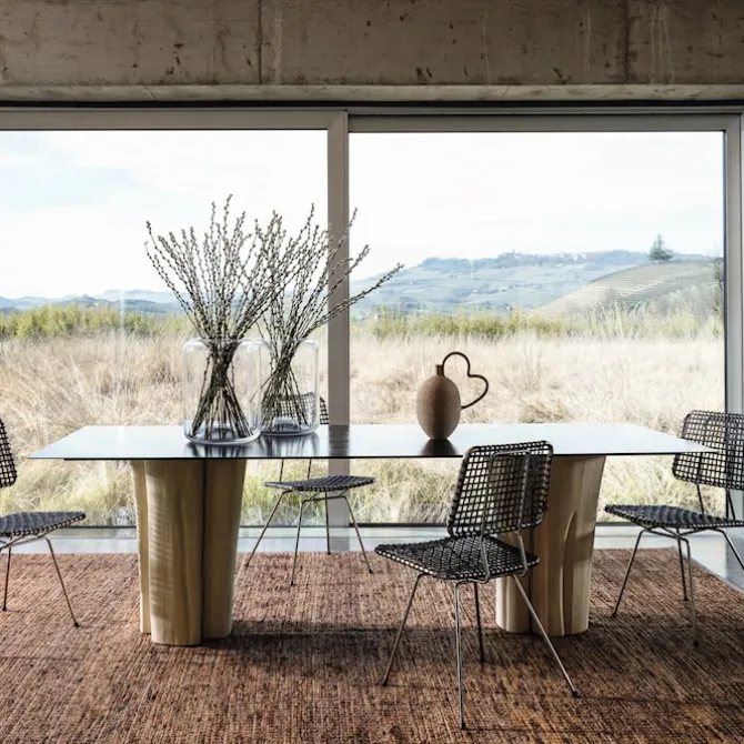 Brick Rectangular Dining Table