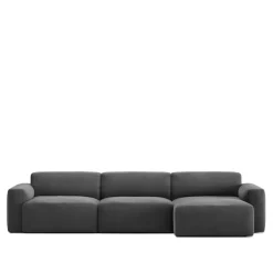 Brick 3-Seater Chaise Lounge Right