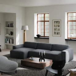 Brick 2-Seater Chaise Lounge Left