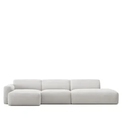 Brick 3-Seater Chaise Lounge Open End Right