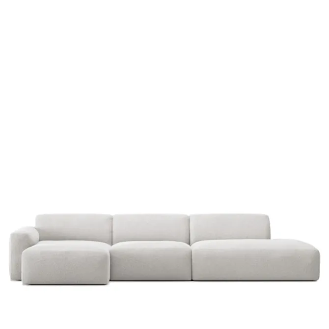 Brick 3-Seater Chaise Lounge Open End Right