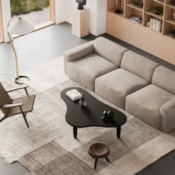 Brick 3-Seater Chaise Lounge Open End Right