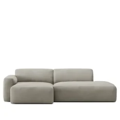 Brick 2-Seater Chaise Lounge Open End Right