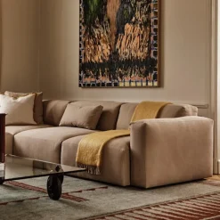 Brick 2-Seater Chaise Lounge Open End Right