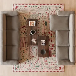 Brick 3-Seater Chaise Lounge Left