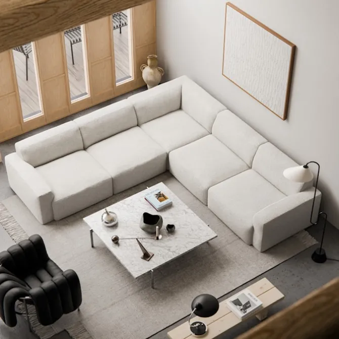 Brick 5-Seater Corner