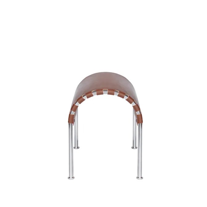Bruno fotskammel Chrome