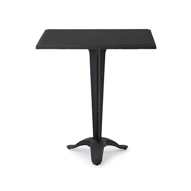 Calais Bord Liten Fot Svartlakkert Aluminium