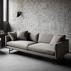 Calmo 2-seters sofa lakkert eik