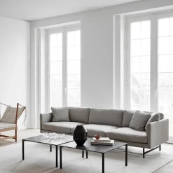 Calmo 3-seters sofa matt krom