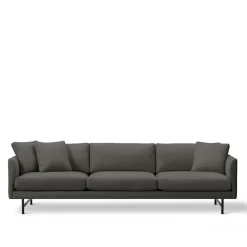 Calmo 3-seters sofa svart metall