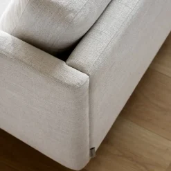 Calmo 3-seters sofa svart metall