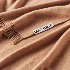 Cammello Throw Twisted Fringes