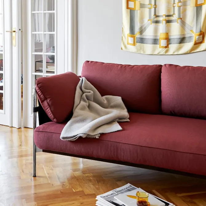 Can 2-seters sofa Black/Black