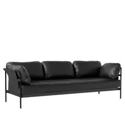 Can 3-seters sofa Black/Black