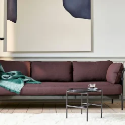 Can 3-seters sofa Black/Black
