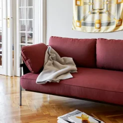 Can 2-seters sofa Chrome/Black
