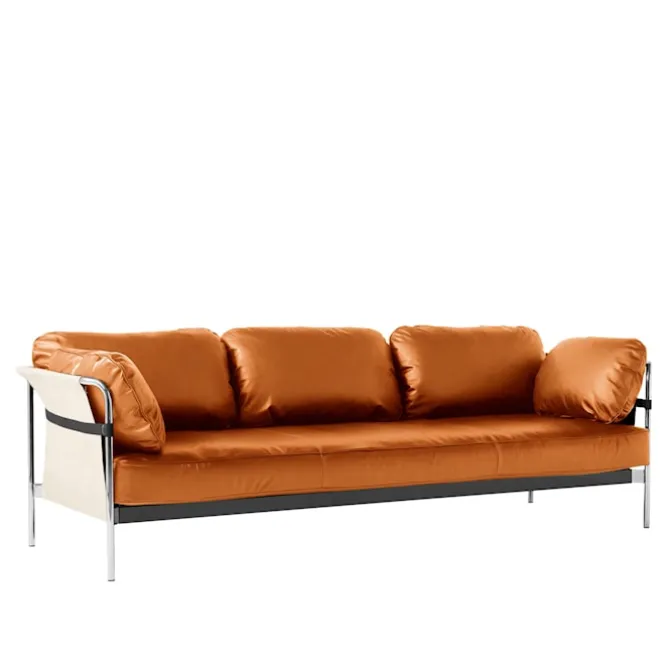 Can 3-sitssoffa Black/Natural