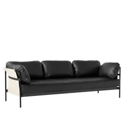 Can 3-sitssoffa Black/Natural