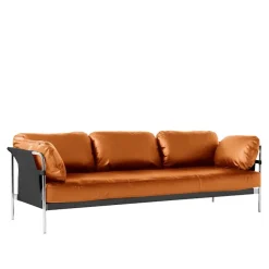 Can 3-sitssoffa Black/Natural
