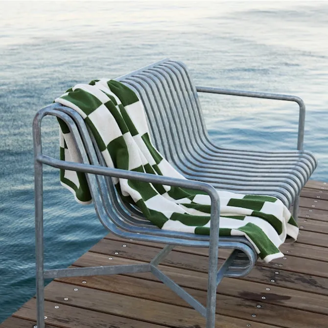 Check badehåndkle 70 x 136 cm