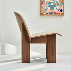 Chisel lenestol Front Upholstery Oak