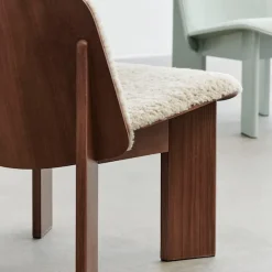 Chisel lenestol Front Upholstery Black Oak