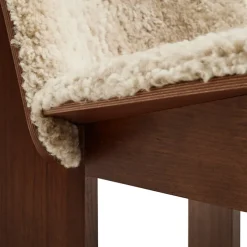 Chisel lenestol Front Upholstery Black Oak