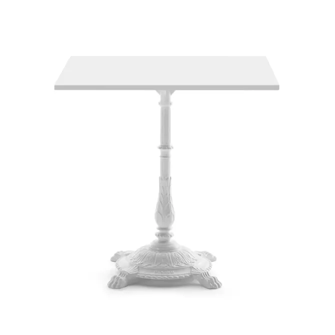 Classic Bord Hvitlakkert Aluminium