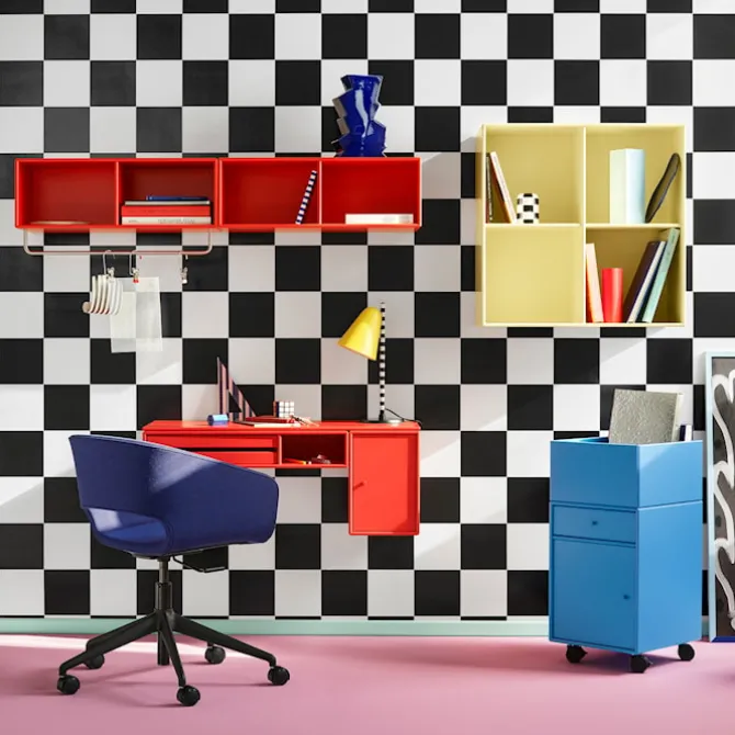 Coat Shelf With Clothes Rack - Azure