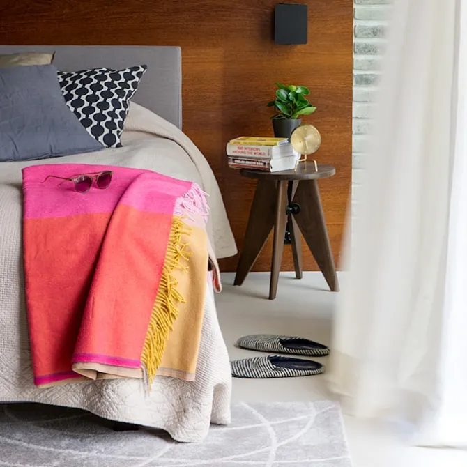 Colour Block Blanket ullteppe