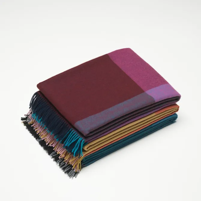Colour Block Blanket ullteppe