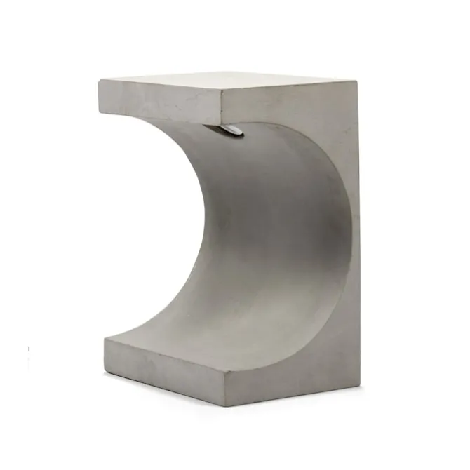 Concrete Tangent Side Table Lamp