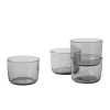 Corky Drinking Glasses Low grey
