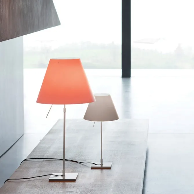 Costanzina Bordlampe - Aluminium/Hvit
