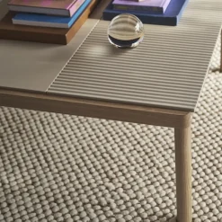 Couple Coffee Table 1 Plain 1 Wavy 80 x 84 x 40