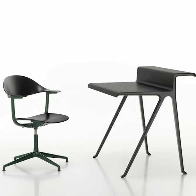 Courier skrivebord dark oak