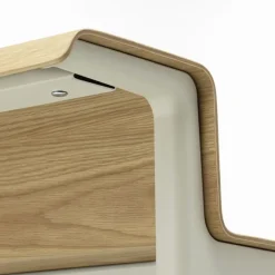 Courier skrivebord light oak