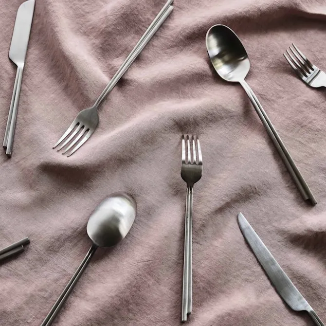 Cutlery Set In Gift Box Stainless Steel Dune - Set of 24