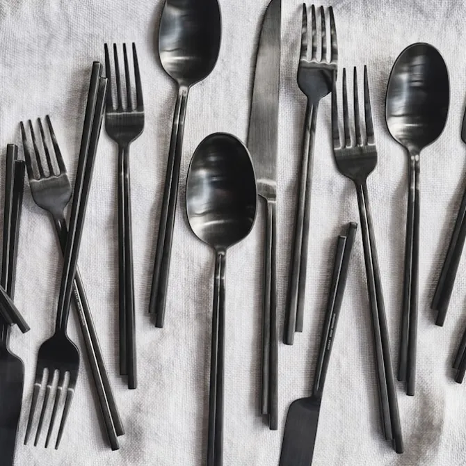Cutlery Set In Gift Box Stainless Steel Dune - Set of 24