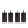 Cylinder Sängben Wenge med Alu. 4-pack