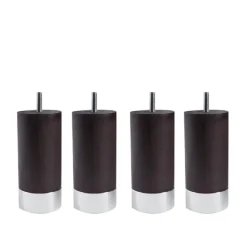 Cylinder Sängben Wenge med Alu. 4-pack