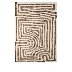 DD Psychedelic Labyrinth Rug Beige