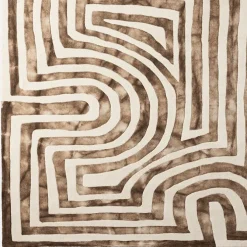 DD Psychedelic Labyrinth Rug Beige