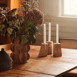 DD Pyramid Candle Holder Set Of Three